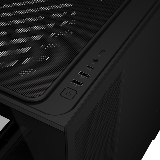 ASUS Prime AP202 ARGB Mid Tower Gaming Case - Black 